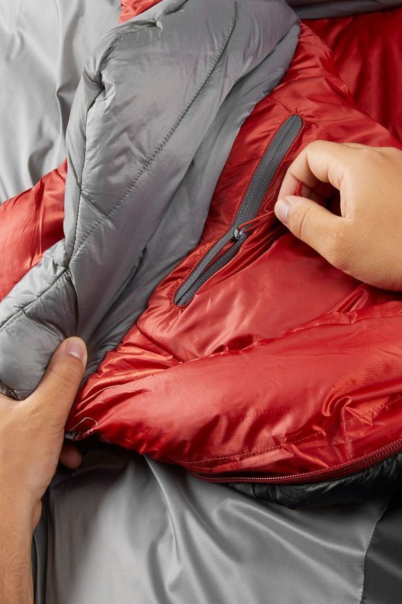 Спальний мішок Rab Solar Ultra 3 Regular, (-13&deg;C), 185 см - Left Zip, Granite (QSS-01-GRA-REG-LZ)