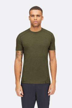 Термофутболка чоловіча Rab Syncrino Base Tee, Olive (Olive), SML (QBL-30-OLV-SML)