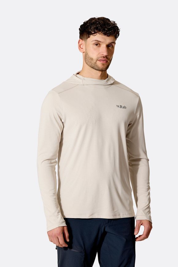 Кофта чоловіча Rab Force Hoody, Pebble, L (RB QCC-20-PBE-LRG)
