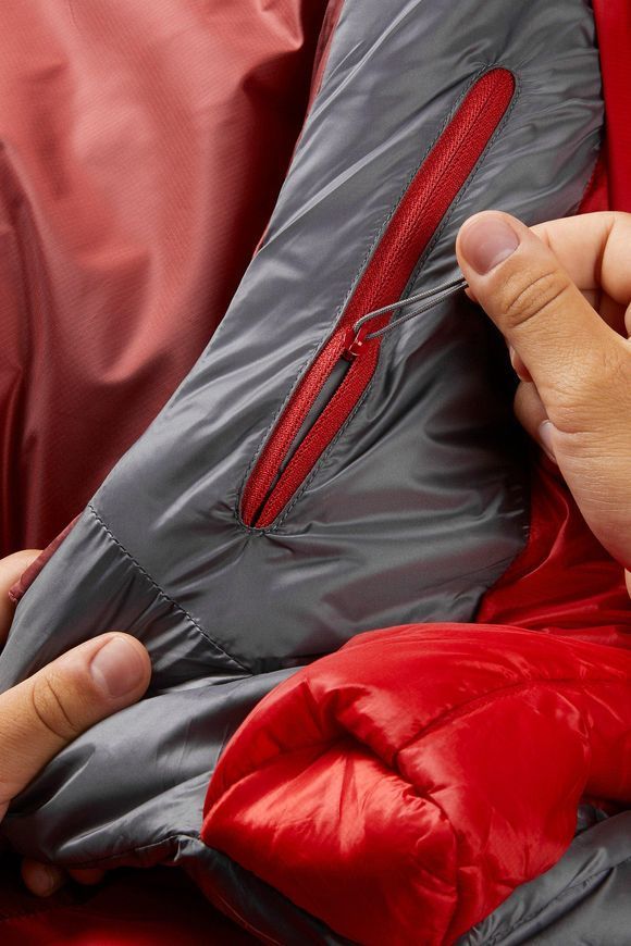 Спальний мішок Rab Solar Eco 3 Regular, (-8&deg;C), 185 см - Left Zip, Oxblood Red (QSS-08-OXB-REG-LZ)