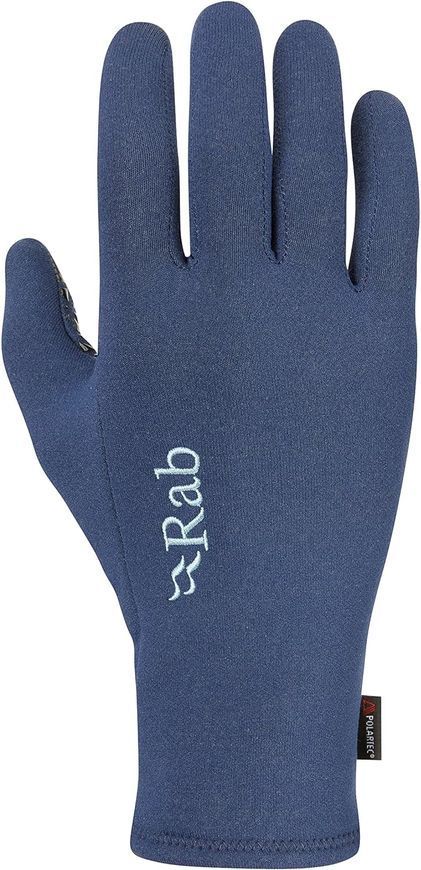 Рукавички жіночі Rab Power Stretch Contact Grip Glove Wmns, Deep Ink, XS (RB QAH-54-DIK-XSM)