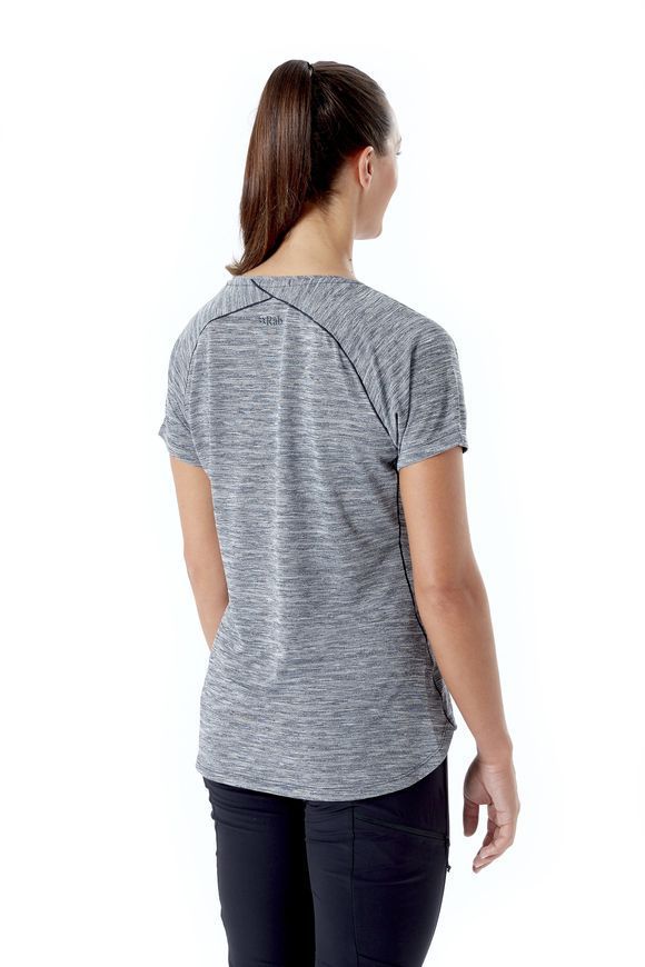 Футболка жіноча Rab Wisp Tee Wmns, Ebony Marl, 14 (RB QBL-12-EM-14)