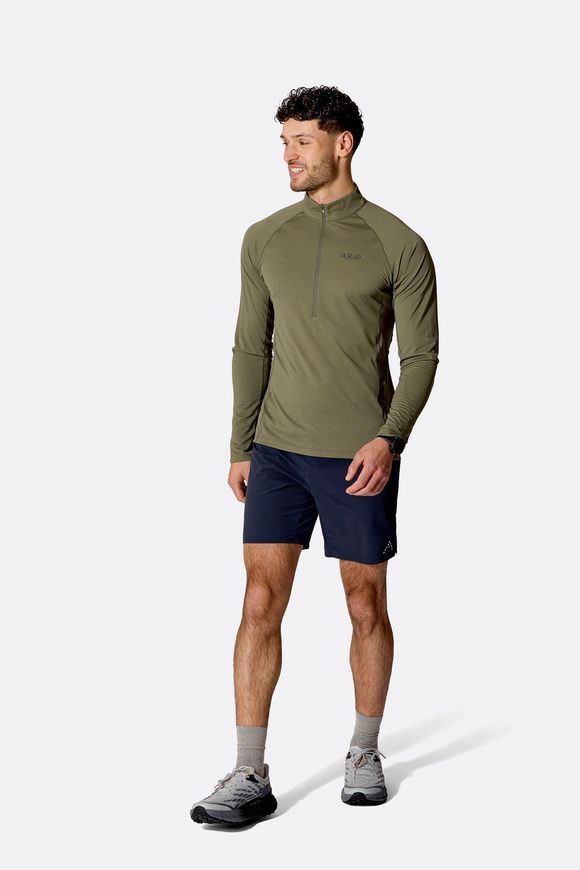 Футболка з довгим рукавом чоловіча Rab Sonic LS Zip, Light Khaki, M (RB QCC-53-LKH-MED)