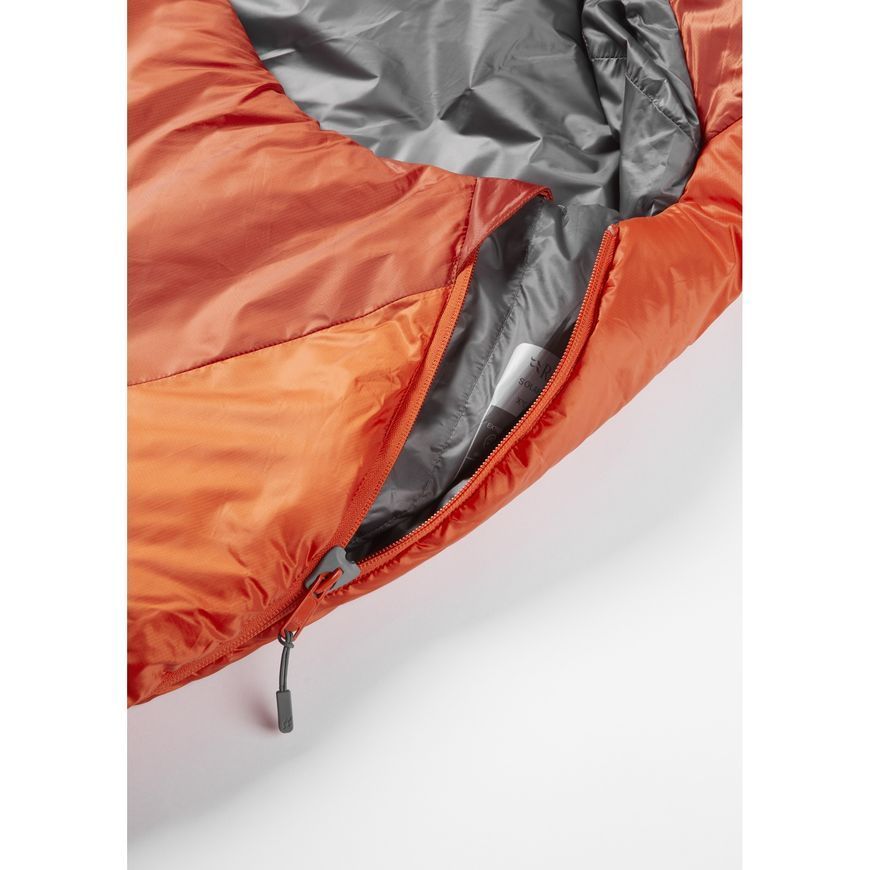 Спальний мішок Rab Solar Eco 1 Long, (9/5&deg;C), 200 см - Left Zip, RED CLAY (5059913033037)
