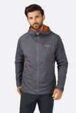 Чоловіча куртка Soft Shell Rab Vapour-Rise Summit Jacket, Graphene, S (QVR-84-GRH-SML)