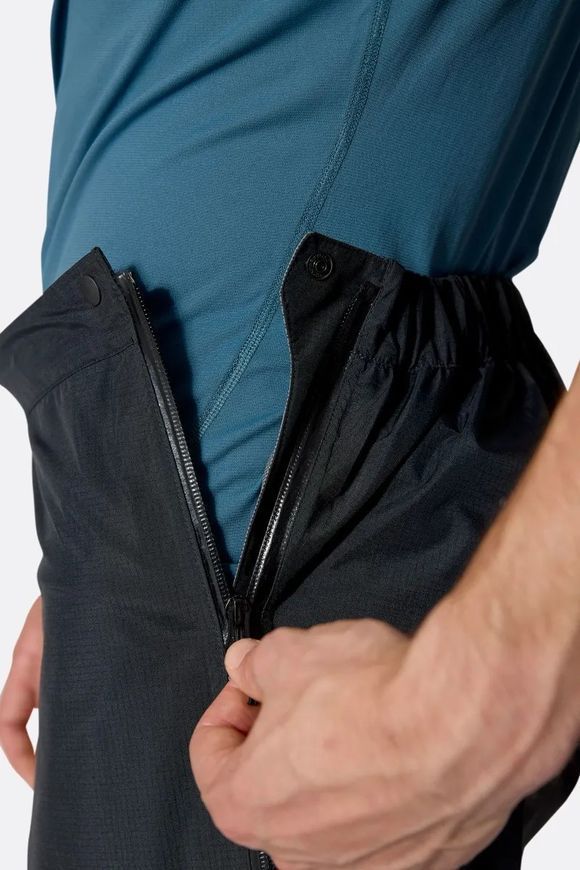 Штани чоловічі Rab Downpour Mountain Pants, Black, L , Long (RB QWI-13-BLK-LRG-LG)