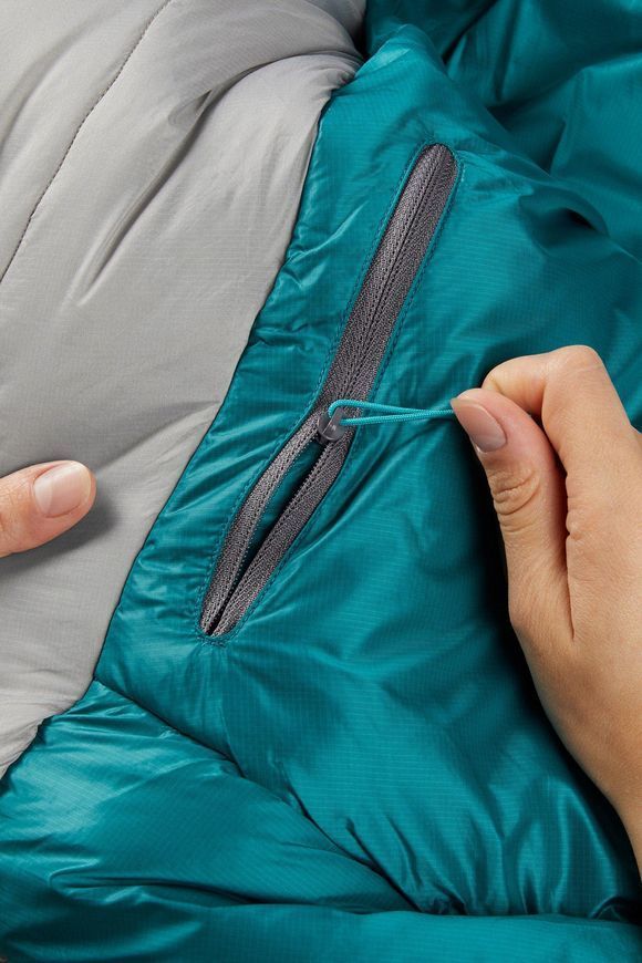 Спальний мішок жіночий Rab Solar Ultra 3 Wmns Regular, (0/-6&deg;C), 170 см - Left Zip, DARK PEWTER (5059913032825)