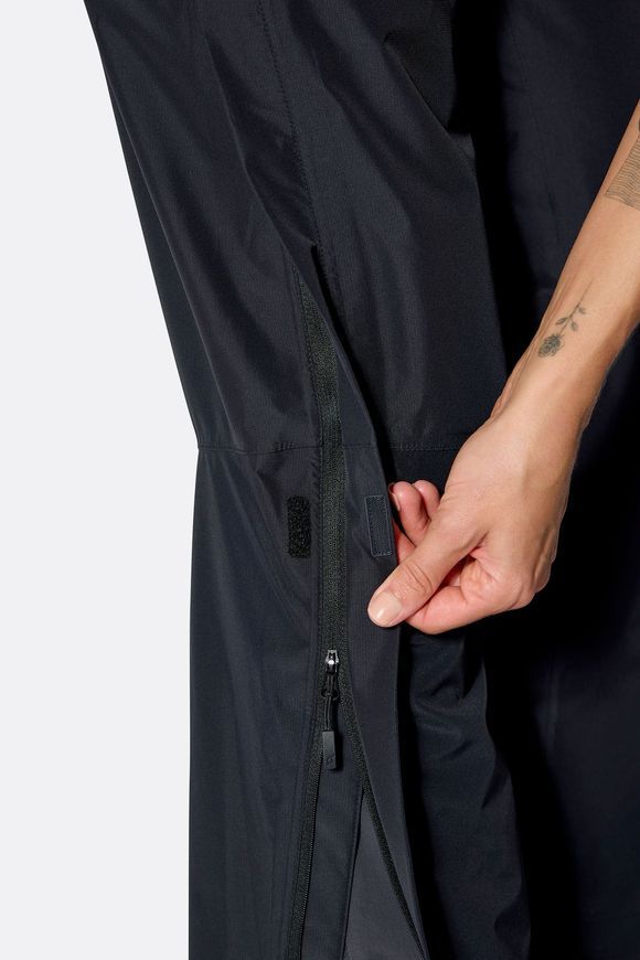 Штани жіночі Rab Downpour Pants Wmns, Black, 16, Regular (RB QWI-30-BLK-16)