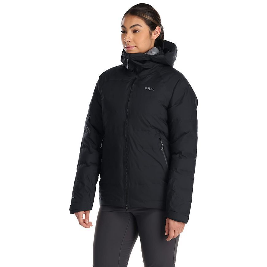 Жіночий зимовий пуховик з мембраною Rab Valiance Jacket Wmns, Black, 10 (RB QDB-50-BLK-10)