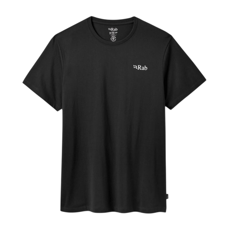 Футболка чоловіча Rab Stance Traverse Tee, Black Beluga, L (RB QCC-45-BEL-LRG)