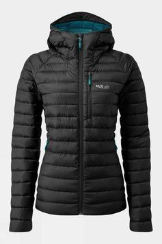 Жіночий легкий пуховик Rab Microlight Alpine Jacket Wmns, Black, 12 (RB QDB-13-BL-12)