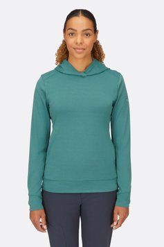 Кофта жіноча Rab Centrum Hoody Wmns, Eucalyptus, 8 (QFG-07-EUC-08)