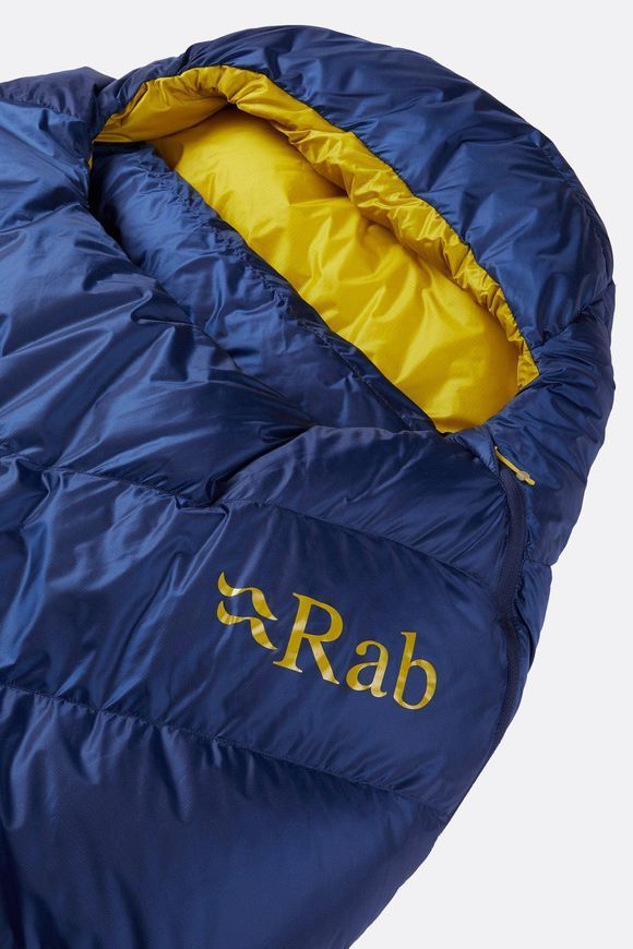Спальний мішок Rab Neutrino 200 Regular, (4/-1&deg;C), 185 см - Right Zip, NIGHTFALL BLUE (5059913032641)