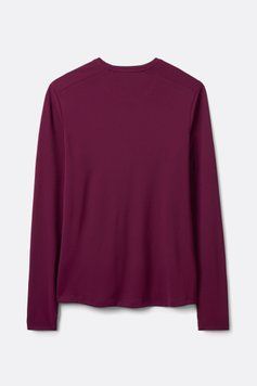 Футболка з довгим рукавом жіноча Rab Force LS Tee Wmns, Mulberry, S (RB QCC-23-MUL-10)