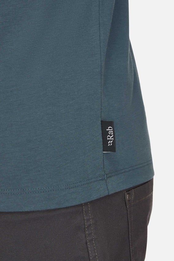 Футболка чоловіча Rab Stance Alpine Peak, Beluga, S (RB QCC-03-BEL-SML)