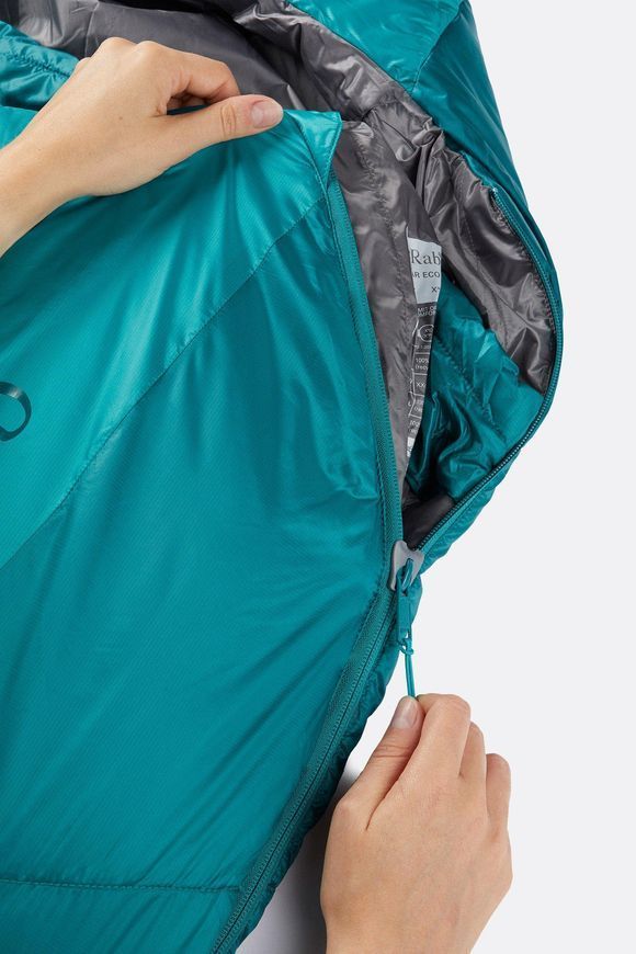 Спальний мішок Rab Solar Eco 2 Wmns, (-2&deg;C), 170 см - Left Zip, Tasman (QSS-11-TAS-REG-LZ)
