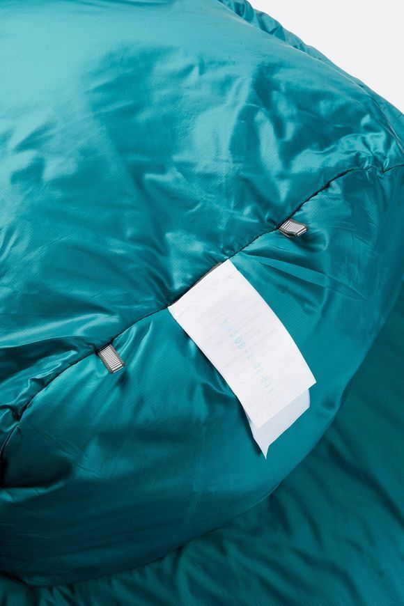 Спальний мішок Rab Solar Eco 2 Wmns, (-2&deg;C), 170 см - Left Zip, Tasman (QSS-11-TAS-REG-LZ)