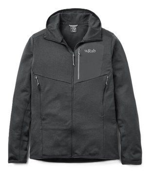 Чоловіча флісова кофта Rab Ascendor Hoody, Black, M (RB QFG-62-BLK-MED)
