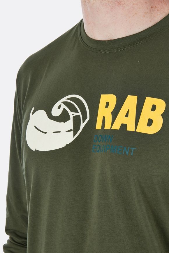 Футболка з довгим рукавом чоловіча Rab Stance Vintage LS Tee, ARMY, S (821468897441)