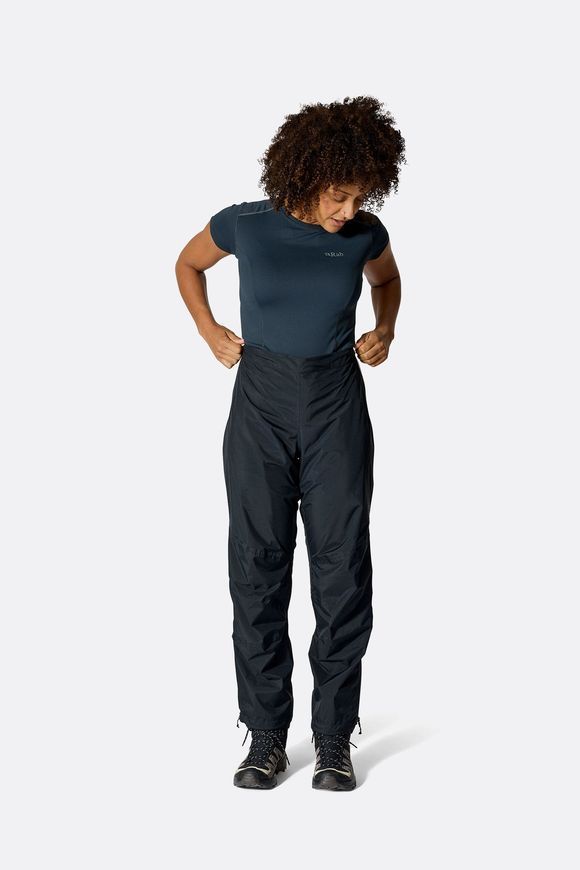 Штани жіночі Rab Downpour Mountain Pants Wmns, Black, 10, Regular (RB QWI-14-BLK-10-RG)