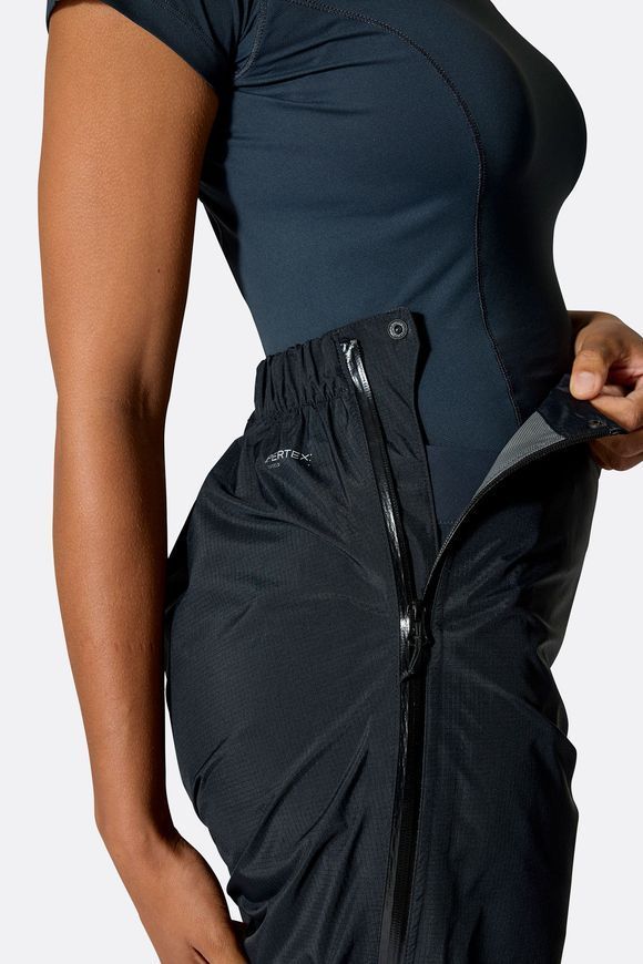 Штани жіночі Rab Downpour Mountain Pants Wmns, Black, 10, Regular (RB QWI-14-BLK-10-RG)
