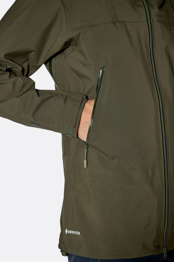 Мембранна куртка чоловіча Rab Kangri GTX Jacket, Army, XL (RB QWI-48-ARM-XLG)
