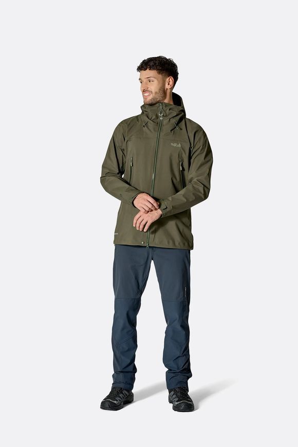 Мембранна куртка чоловіча Rab Kangri GTX Jacket, Army, XL (RB QWI-48-ARM-XLG)