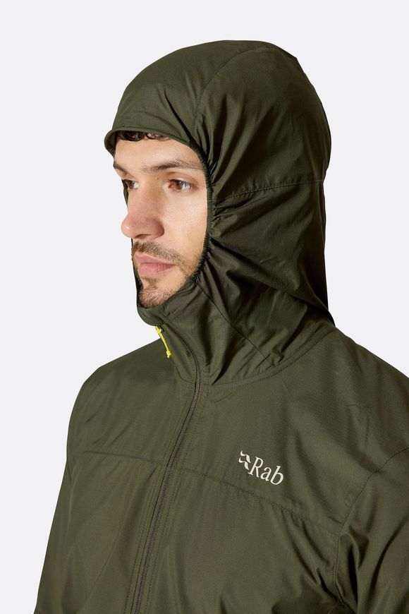 Вітровка чоловіча Rab Windgather Hoody, Army, S (RB QWS-84-ARM-SML)