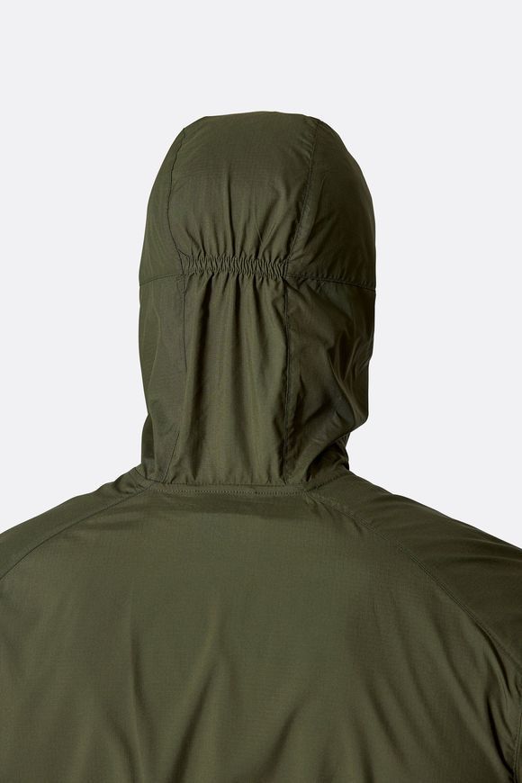 Вітровка чоловіча Rab Windgather Hoody, Army, S (RB QWS-84-ARM-SML)