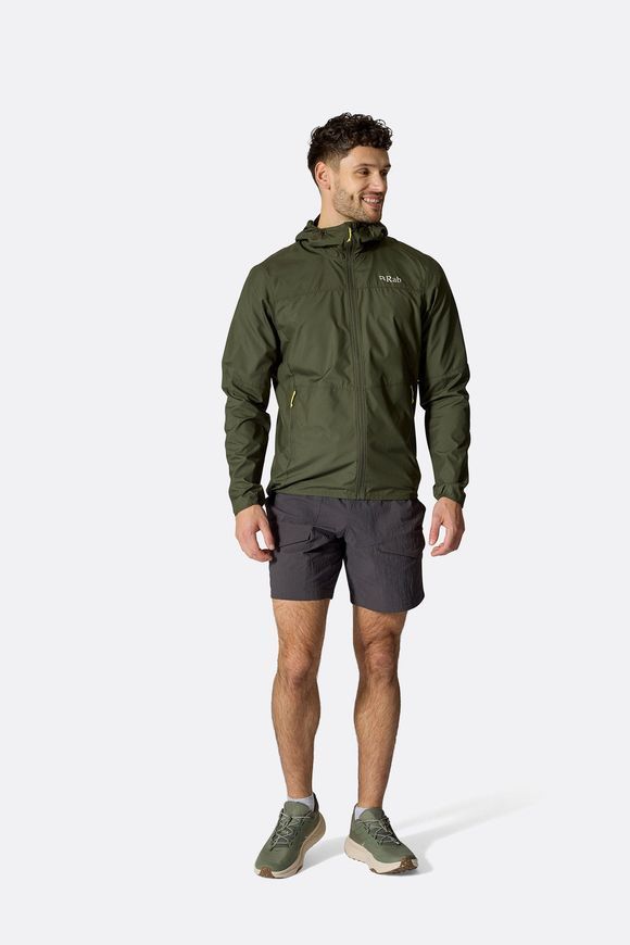 Вітровка чоловіча Rab Windgather Hoody, Army, S (RB QWS-84-ARM-SML)