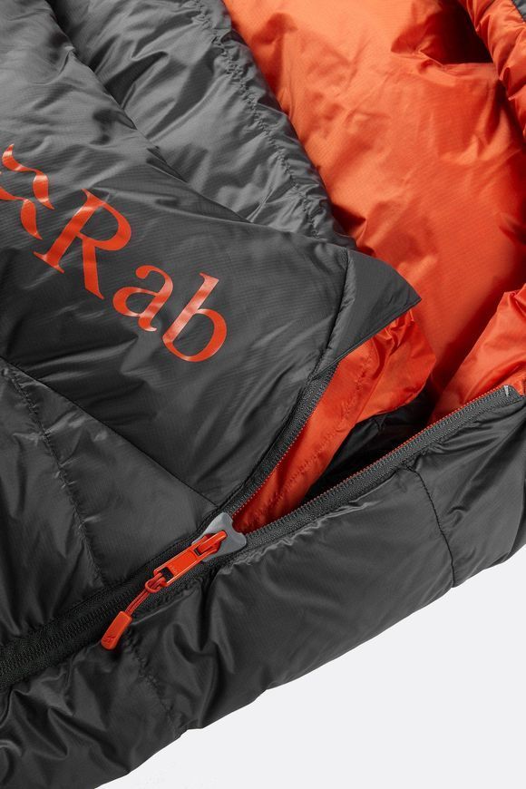 Спальний мішок Rab Ascent 500 Regular, (-5&deg;C), 185 см - Left Zip, Graphene (RB QSD-35-GRH-REG-LZ)