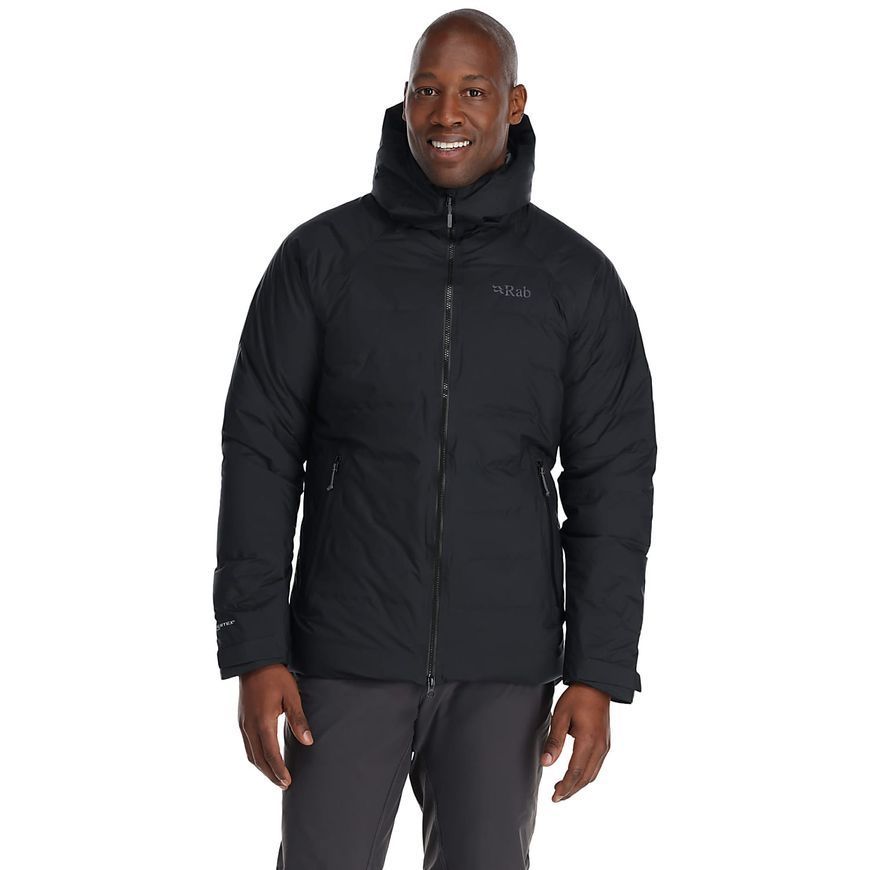 Мембранна чоловіча тепла куртка Rab Valiance Jacket, Black, L (RB QDB-49-BLK-LRG)