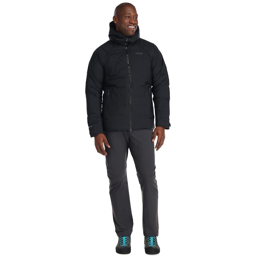Мембранна чоловіча тепла куртка Rab Valiance Jacket, Black, L (RB QDB-49-BLK-LRG)