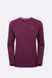 Футболка з довгим рукавом жіноча Rab Force LS Tee Wmns, Mulberry, XS (RB QBL-08-MUL-08)