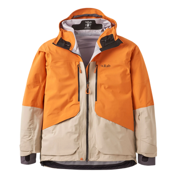 Мембранна куртка жіноча Rab Bigline Jacket Wmns, Dark Melba/Dark Pebble, 12 (RB QWI-90-DMP-12)