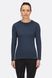 Футболка з довгим рукавом жіноча велосипедна Rab Cinder Crimp LS Tee Wmns, Tempest Blue, 8 (QCB-92-TMB-08)