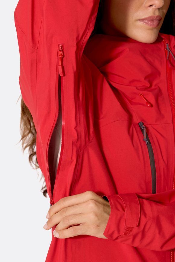 Мембранна куртка жіноча Rab Firewall Guide Jacket Wmns, Summit Red, 10 (RB QWI-82-SUR-10)