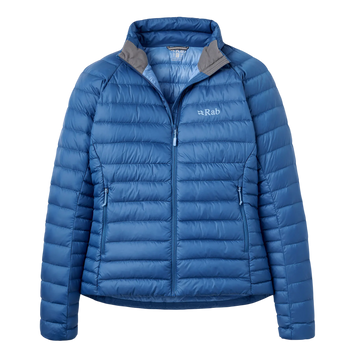 Жіночий легкий пуховик Rab Microlight Jacket Wmns, Dark Bluebird, 10 (RB QDB-95-DBL-10)