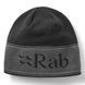 Шапка Rab Logo Band Beanie, Black/Graphene, One Size (RB QAB-70-BGP-ONE)