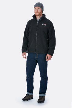 Чоловіча флісова кофта Rab Original Pile Jacket, Black, XS (QFC-24-BL-XS)