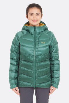 Жіночий зимовий пуховик Rab Glaceon Pro Jacket Wmns, Eucalyptus/Green Slate, 12 (RB QDE-69-EGS-12)