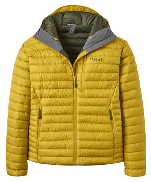 Чоловічий легкий пуховик Rab Microlight Alpine Jacket, Dark Pollen, S (RB QDB-12-DPL-SML)