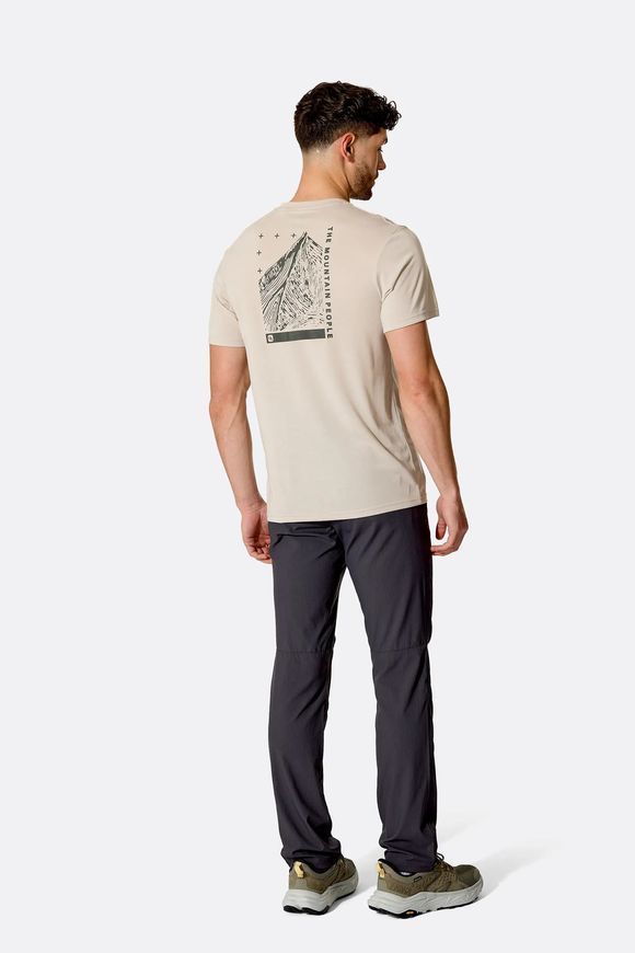 Футболка чоловіча Rab Crimp Collage Tee, Dark Melba, M (RB QCC-42-DKM-MED)