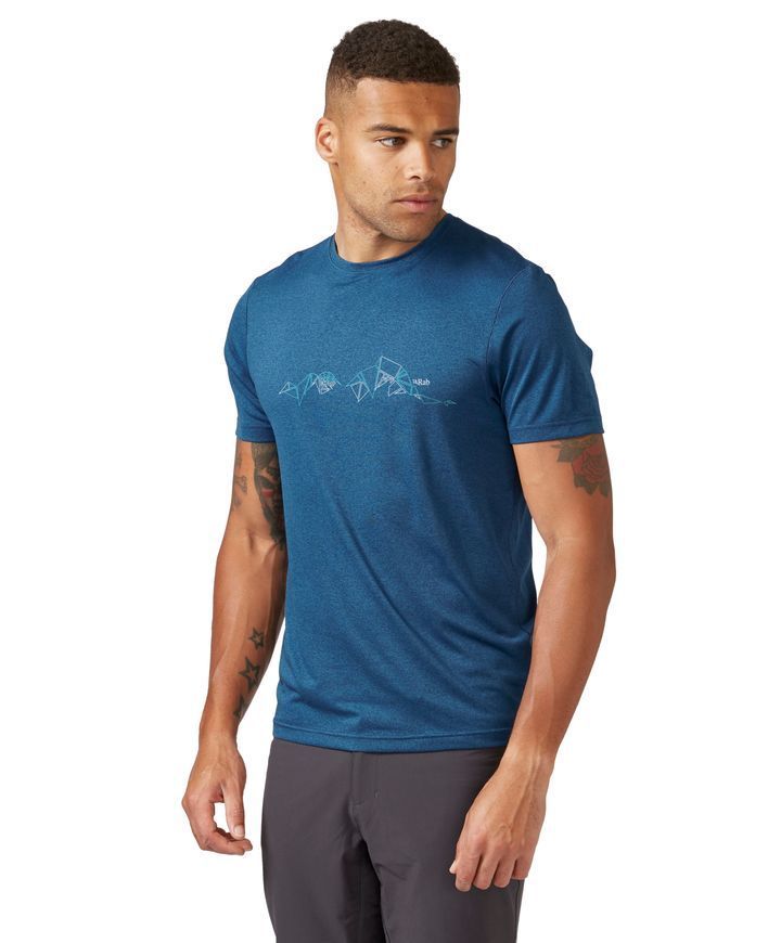 Футболка чоловіча Rab Mantle Tessalate Tee, NIGHTFALL BLUE, M (5059913088693)