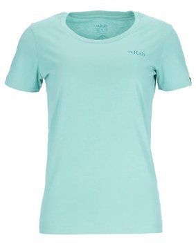 Футболка жіноча Rab Stance Mountain Peak Tee wmns, Meltwater, 10 (RB QCB-67-MEL-10)