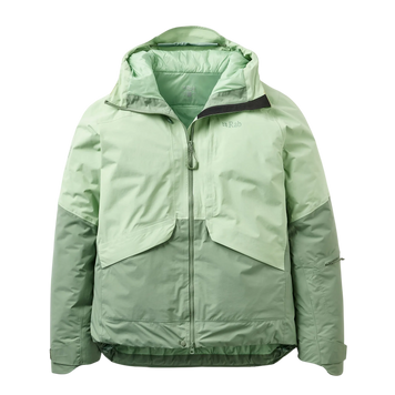 Гірськолижна жіноча тепла мембранна куртка Rab Novaline Jacket Wmns, Fig Green/Dark Fig Green, 12 (RB QIP-49-FDF-12)