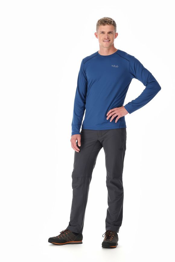 Футболка з довгим рукавом чоловіча Rab Force LS Tee, Nightfall Blue, S (RB QBL-07-NB-S)