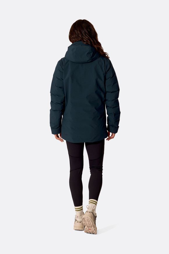 Жіноча зимова пухова куртка Rab Valiance Jacket Wmns, Galaxy Blue, 10 (RB QDC-05-GXB-10)