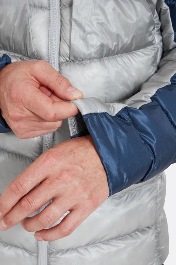 Зимова чоловіча куртка Rab Cirrus Ultra Hoody, Tempest Blue, XLG (RB QIP-21-TMB-XLG)