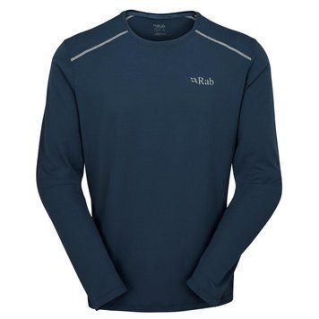 Футболка з довгим рукавом чоловіча Rab Force LS Tee, Tempest Blue, L (RB QBL-07-TMB-LRG)